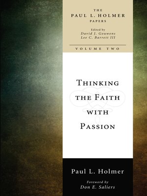 cover image of Thinking the Faith with Passion